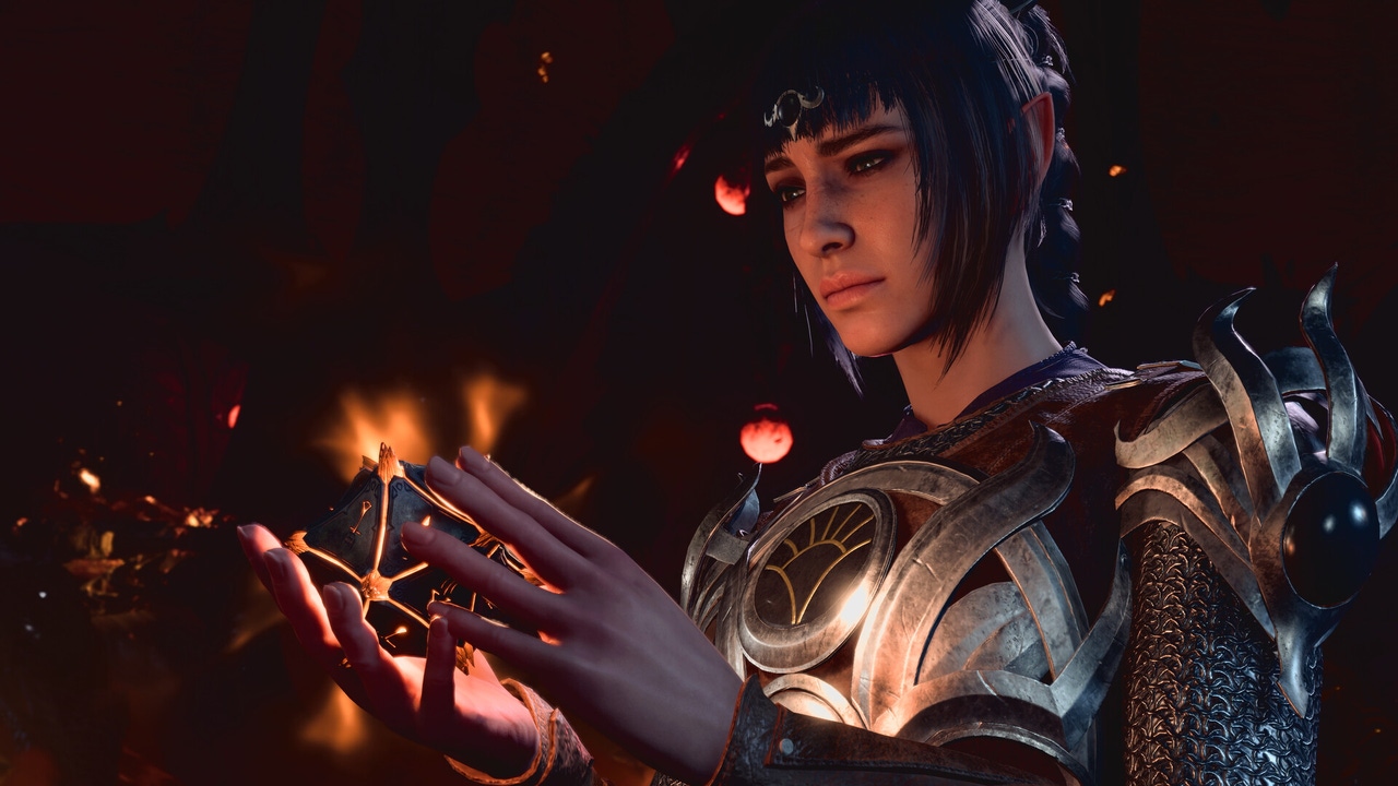 Baldur's Gate III character contends with a mysterious device Baldur's Gate III character contends with a mysterious device