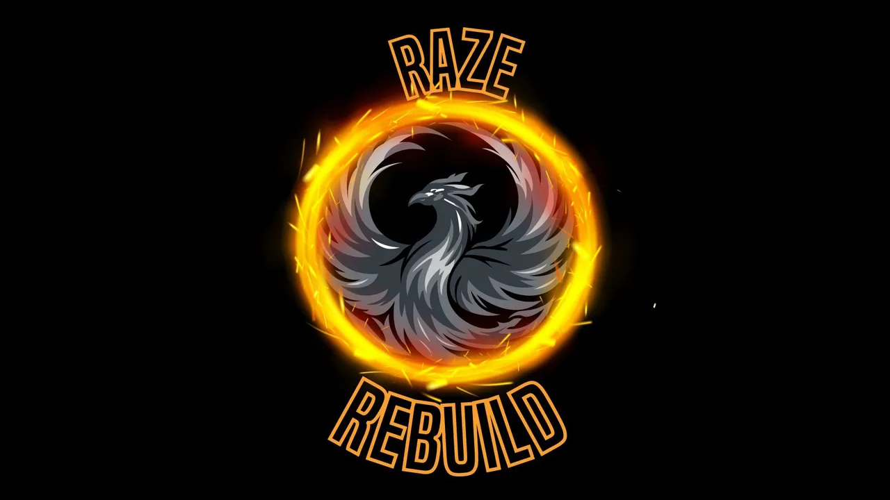 The logo for Raze and Rebuild Studio: a grey phoenix in a glowing fiery orb. The logo for Raze and Rebuild Studio: a grey phoenix in a glowing fiery orb.
