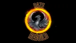 The logo for Raze and Rebuild Studio: a grey phoenix in a glowing fiery orb. The logo for Raze and Rebuild Studio: a grey phoenix in a glowing fiery orb.