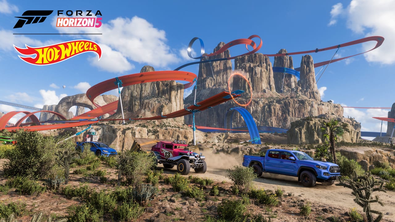 Hot Wheels tracks mixed into the Forza Horizon 5 landscape Hot Wheels tracks mixed into the Forza Horizon 5 landscape