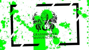 The logo for Grasshopper Manufacture. The logo for Grasshopper Manufacture.