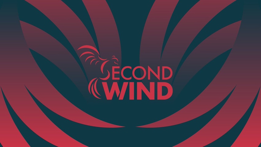 Logo for new video game website Second Wind.