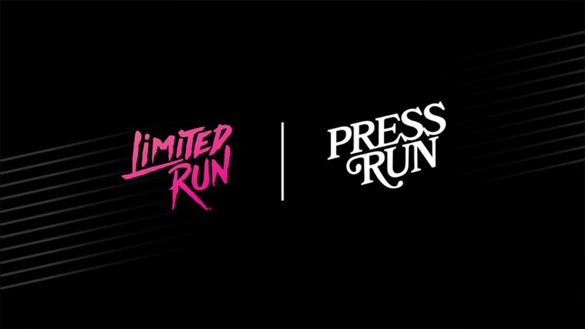 The Limited Run and Press Run logos on a black background