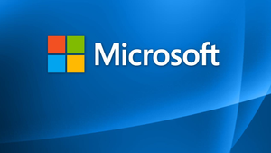 Logo for tech company Microsoft. Logo for tech company Microsoft.
