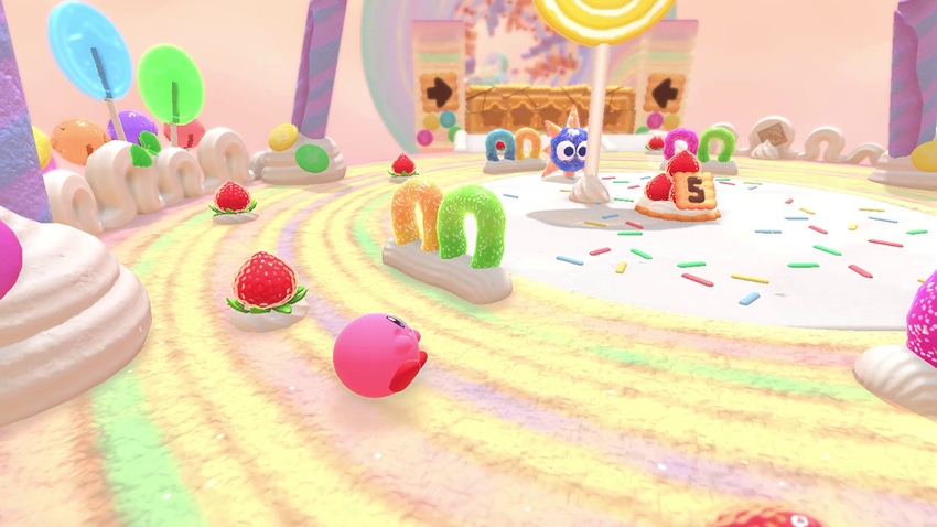 A screenshot from Kirby's Dream Buffet