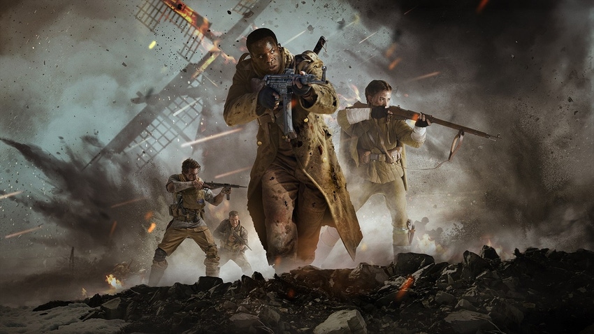 Promotional art for Sledgehammer Games' Call of Duty: Vanguard featuring the campaign characters.