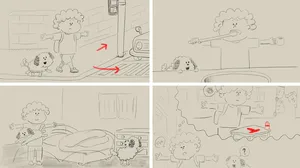 A particularly impactful storyboard from the making of to a T A particularly impactful storyboard from the making of to a T