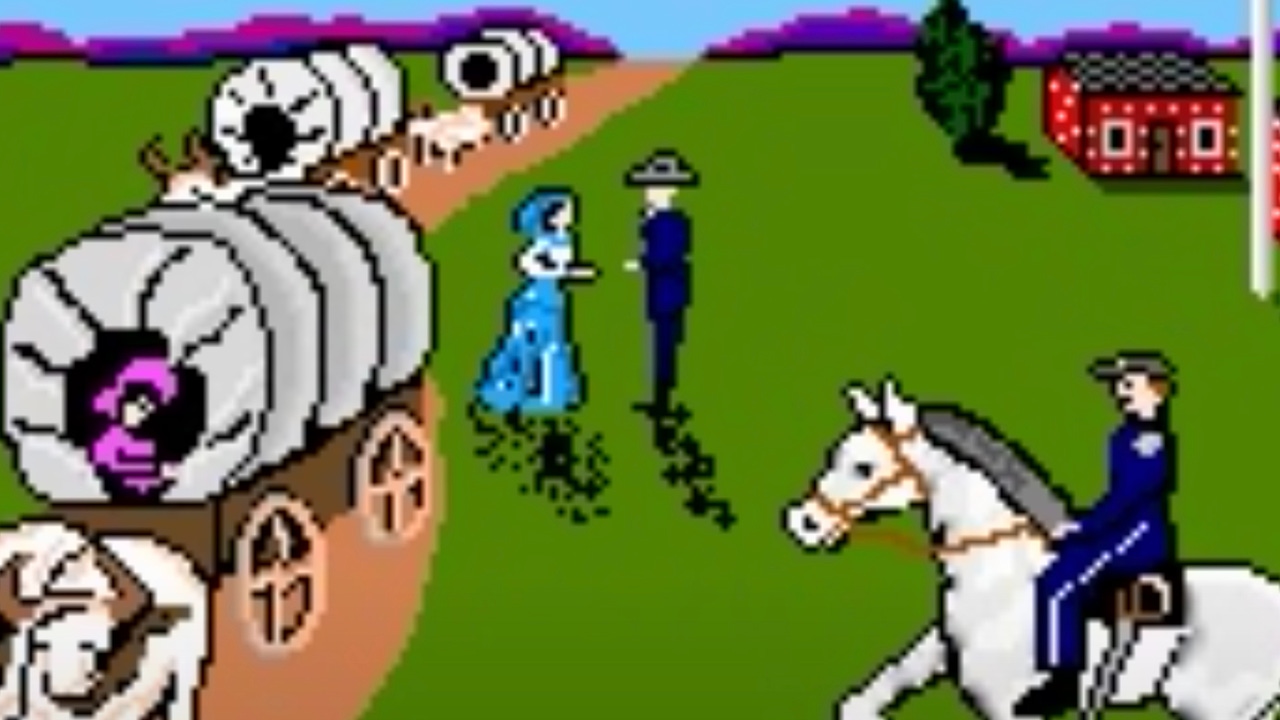 Screenshot from 1971's Oregon Trail. Screenshot from 1971's Oregon Trail.