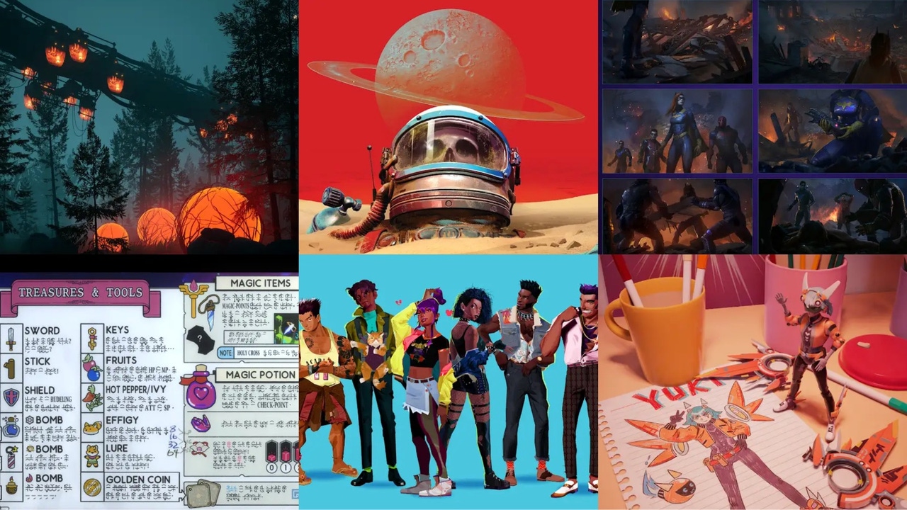 Select winners from the 2022 Game Maker's Sketchbook. Select winners from the 2022 Game Maker's Sketchbook.