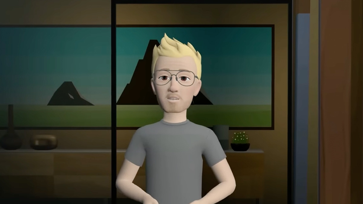 John Carmack in the metaverse during a Reality Labs presentation John Carmack in the metaverse during a Reality Labs presentation