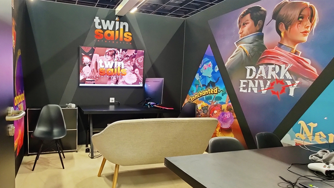 The Twin Sails booth at Gamescom 2024 The Twin Sails booth at Gamescom 2024