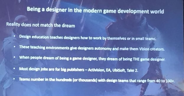 The realities of being a game designer in a big studio like BioWare
