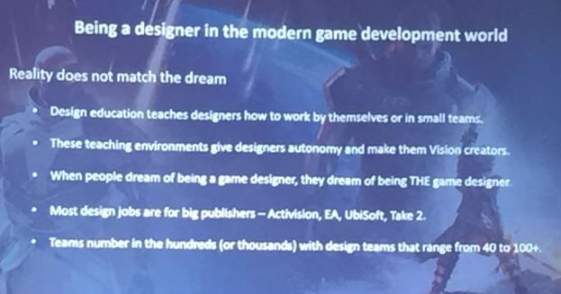 The realities of being a game designer in a big studio like BioWare