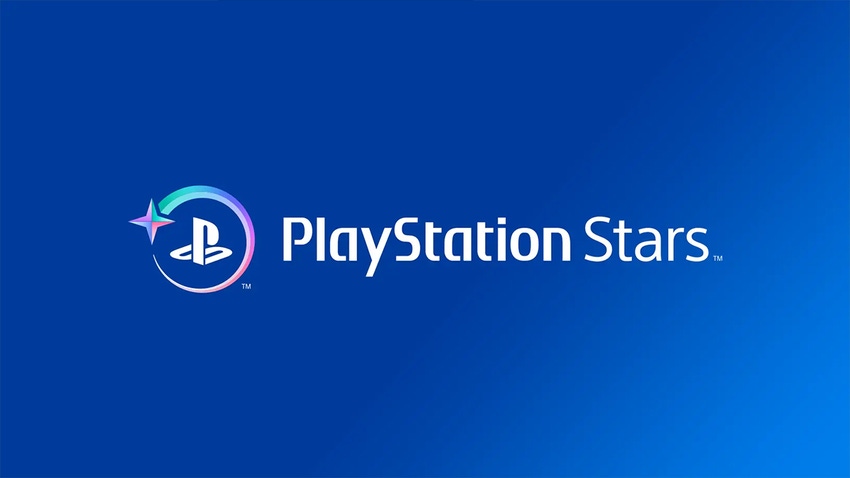 The PlayStation Stars logo on a blue background