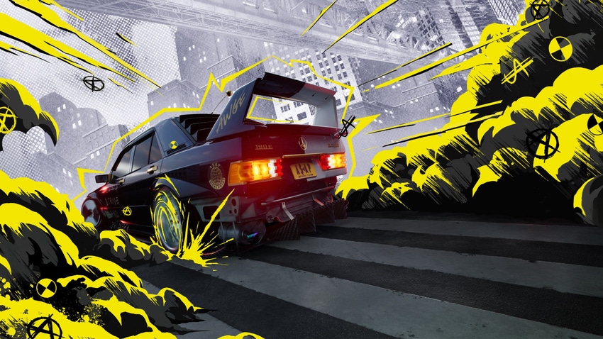 Cover art for Criterion Games' Need for Speed Unbound.