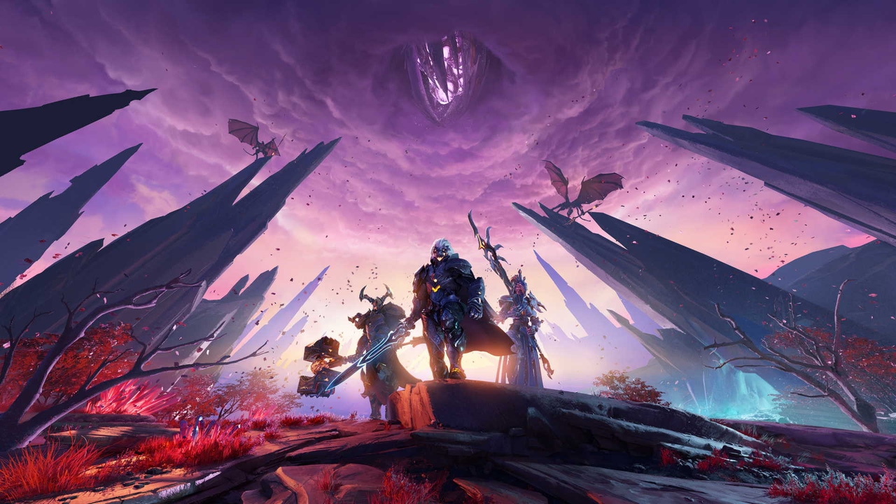 Key art for 2020's Godfall. Key art for 2020's Godfall.