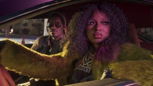 One of the members of the Real Dimez rap duo is seen driving a car in Grand Theft Auto 6 One of the members of the Real Dimez rap duo is seen driving a car in Grand Theft Auto 6