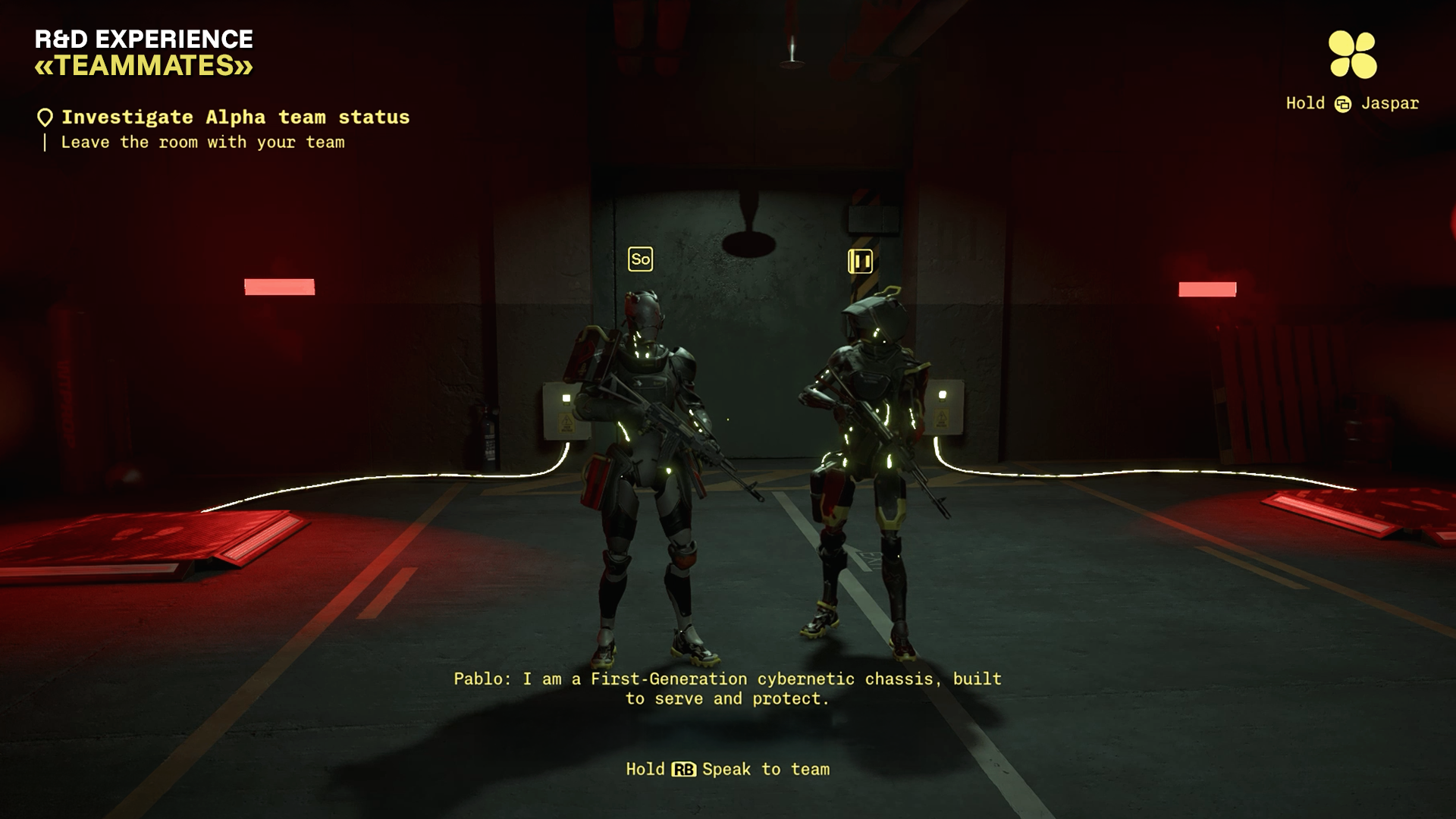 Pablo and Sofia await the pressure plate test