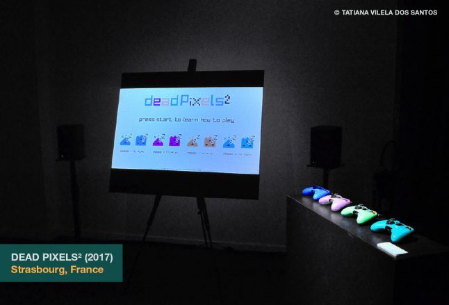 Dead Pixelsï¿½ as exhibited at the Shadok in Strasbourg, France
