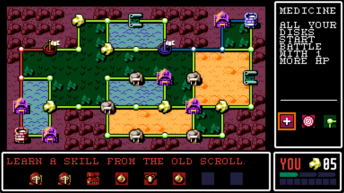 Colorful units on an overworld screen Colorful units on an overworld screen