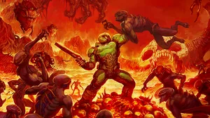 Key artwork for Doom 2016 Key artwork for Doom 2016