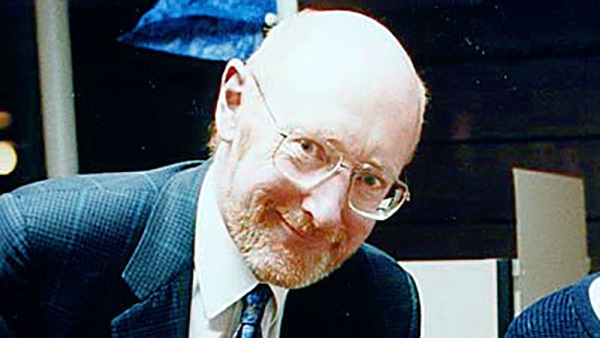 A photograph of British inventor Clive Sinclair