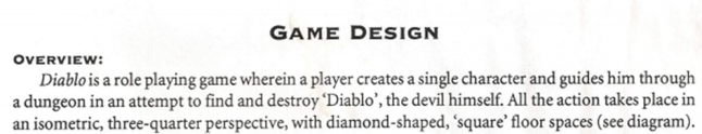 Diablo 1 Game Design Fragment
