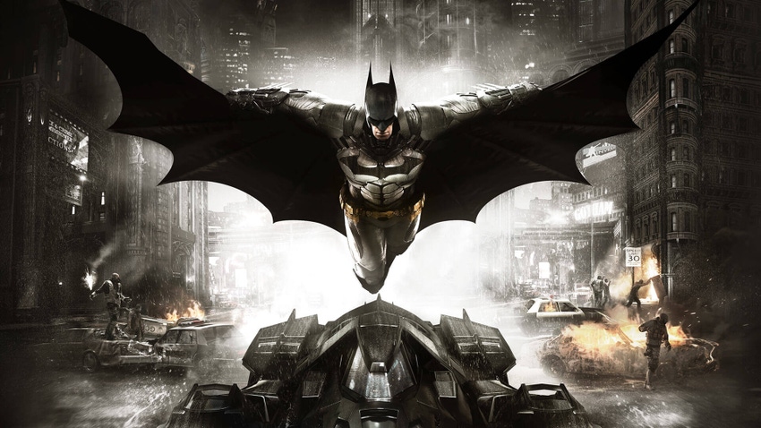 Cover art for Rocksteady Studios' and WB Games' Batman: Arkham Knight.