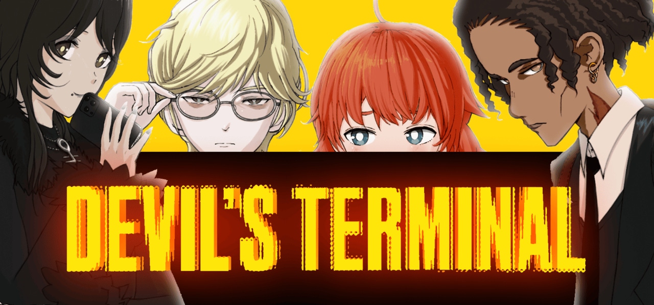 Devil's terminal characters and logo Devil's terminal characters and logo