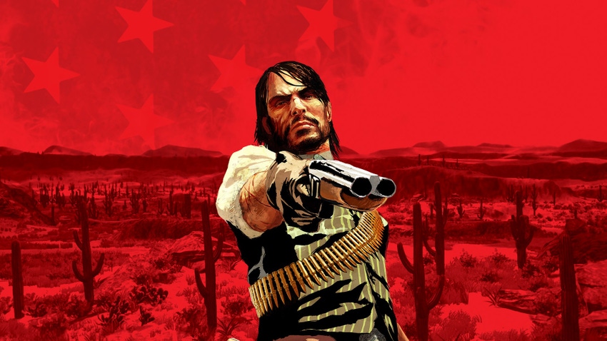 John Marston in key art for Rockstar's Red Dead Redemption.