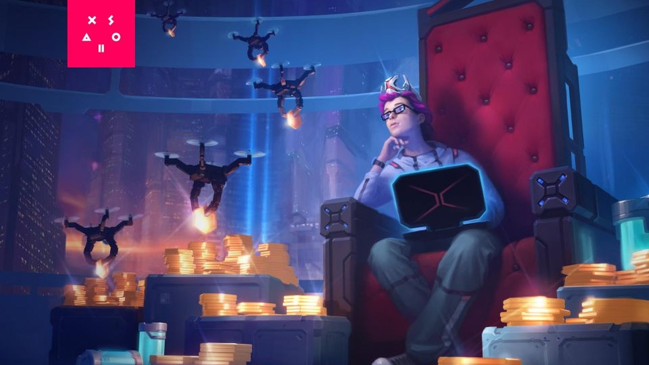 Graphic for game commerce platform Xsolla. Graphic for game commerce platform Xsolla.