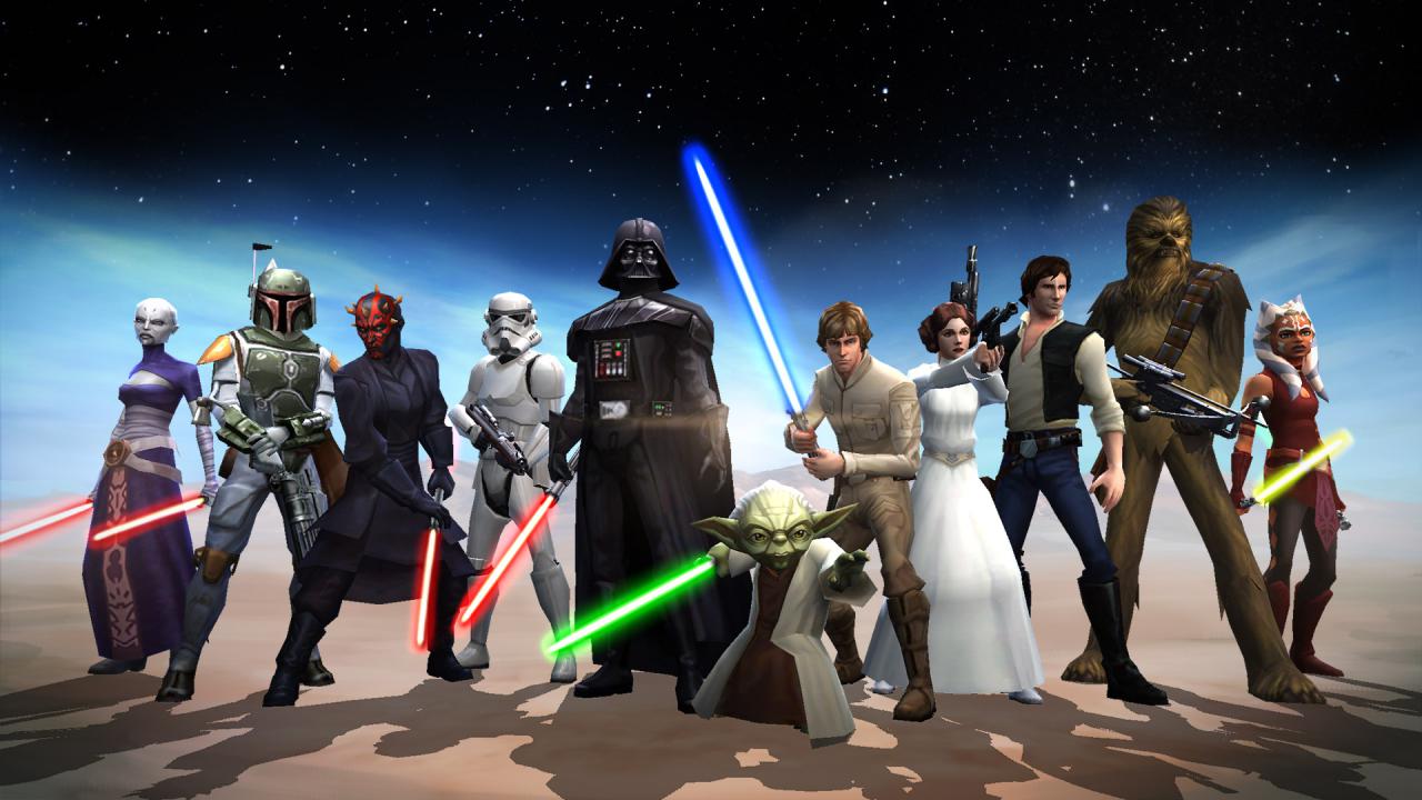 Playable heroes and villains in Star Wars: Galaxy of Heroes. Playable heroes and villains in Star Wars: Galaxy of Heroes.