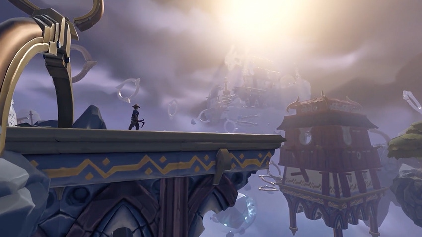 Screenshot of a player overlooking the view in Jagex's Runescape.