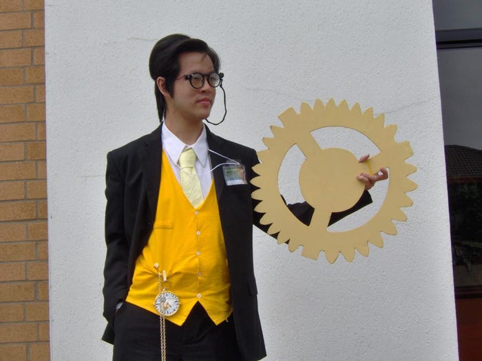 Cosplay as Geiger from Fantasy Strike