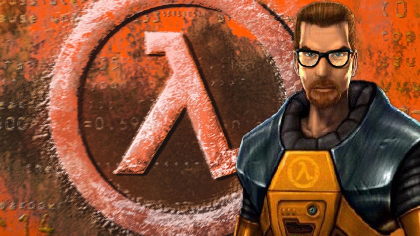 Gordon Freeman in the box-art for Valve's Half-Life.