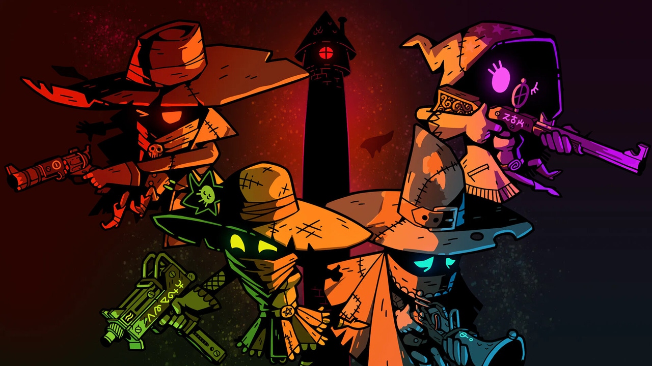 A title screen for the game Wizard With a Gun. A title screen for the game Wizard With a Gun.