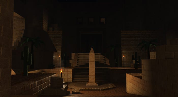 A screenshot of one of Evade's environments