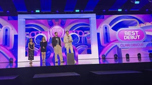 Developers from Sandfall Interactive accept the Best Debut award Developers from Sandfall Interactive accept the Best Debut award