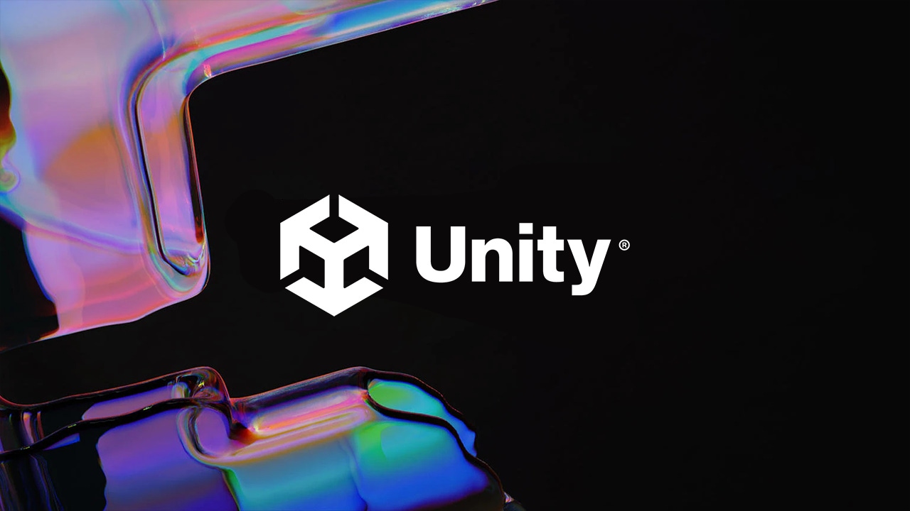 The Unity logo on a stylized background The Unity logo on a stylized background