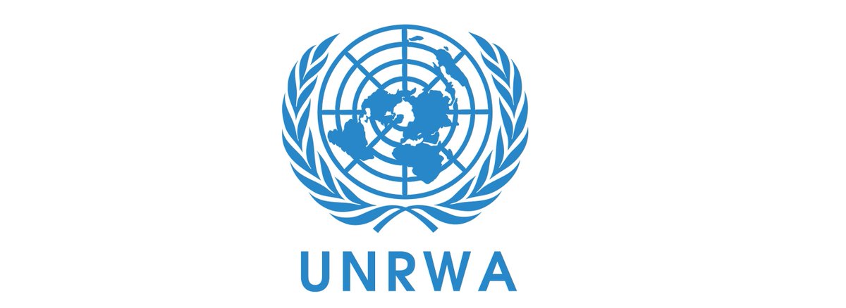 UNRWA logo in blue UNRWA logo in blue