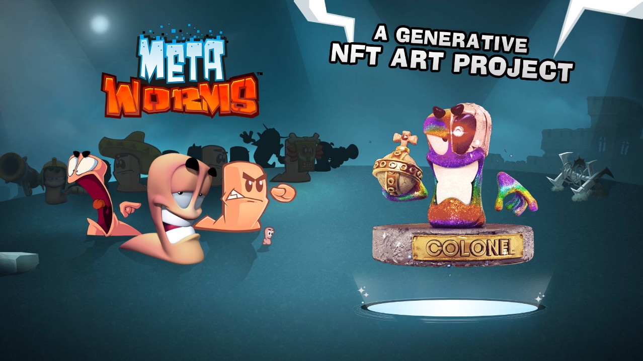 MetaWorms NFT collectables featuring Worms characters