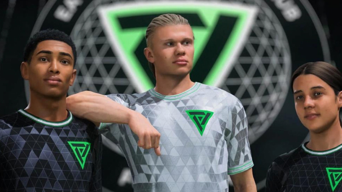 EA Sports FC 24 artwork featuring influential players like Jude Bellingham EA Sports FC 24 artwork featuring influential players like Jude Bellingham