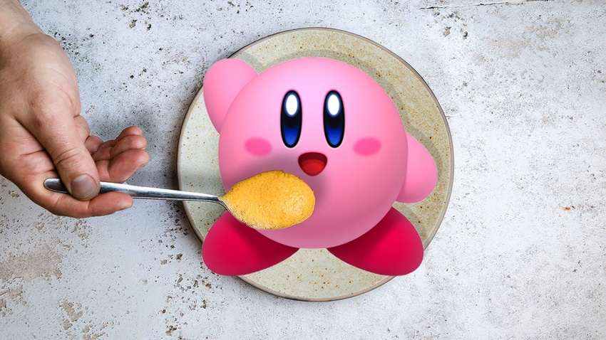 Kirby being plated up