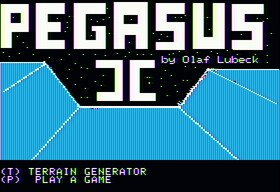 Pegasus II Apple II Title screen