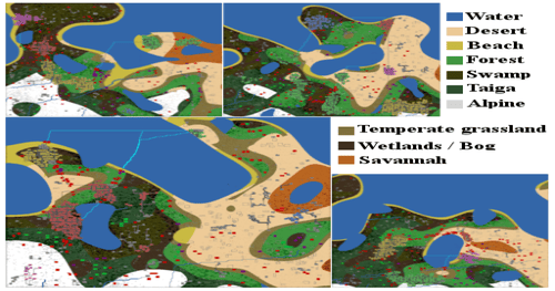 2D procedurally generated world building in Unity