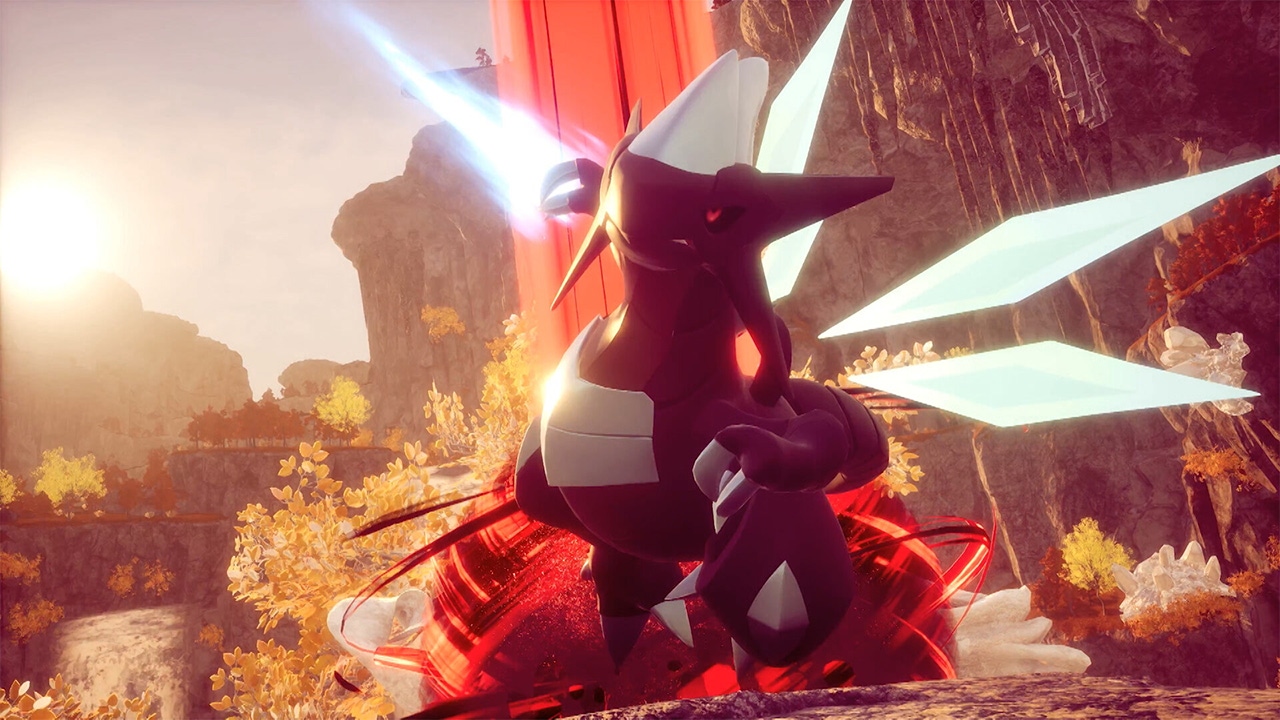 A screenshot from Palworld featuring a dragon-like monster A screenshot from Palworld featuring a dragon-like monster