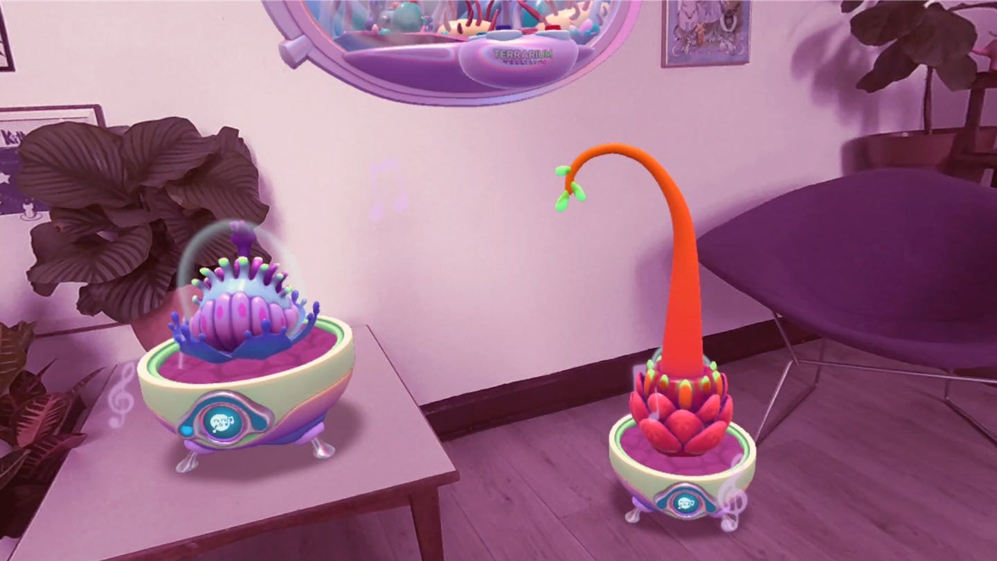 alien plants in a room alien plants in a room