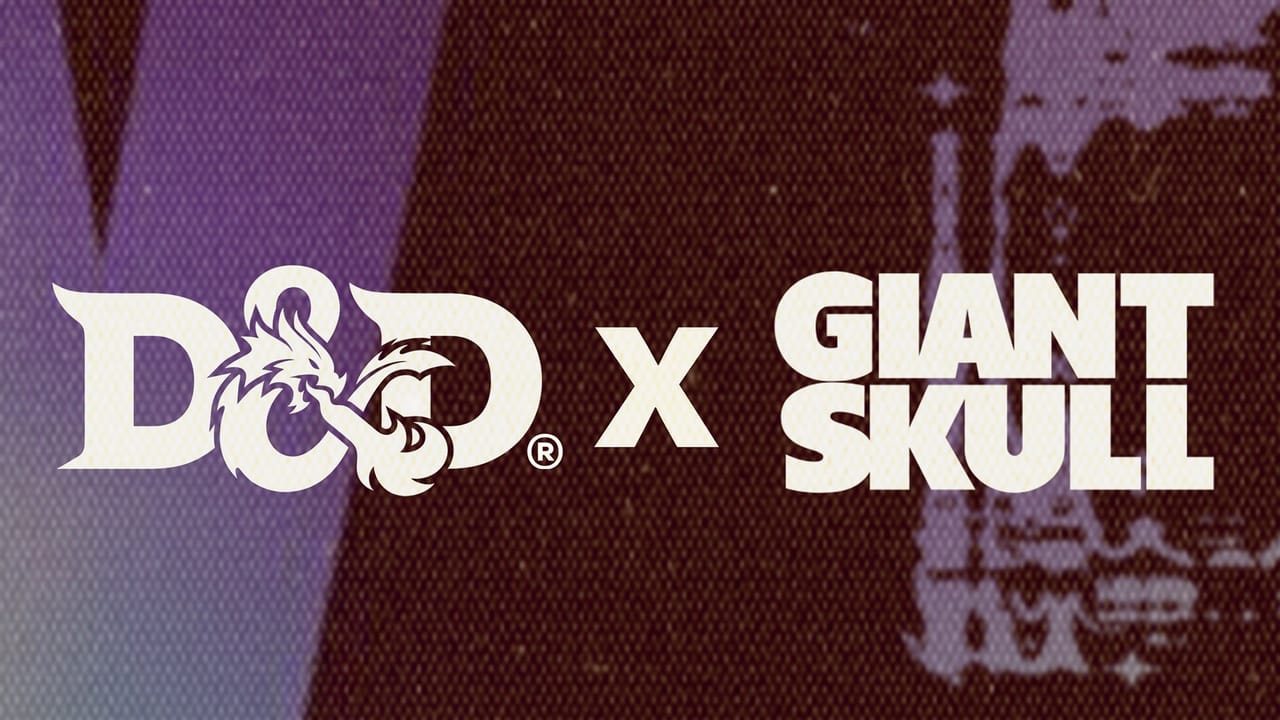 The Dungeons & Dragons and Giant Skull logos divided by an X The Dungeons & Dragons and Giant Skull logos divided by an X