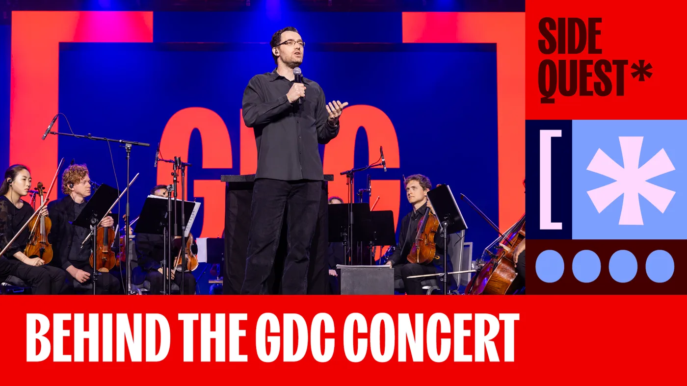 A photo of Austin Wintory on stage at the GDC Developers Concert A photo of Austin Wintory on stage at the GDC Developers Concert