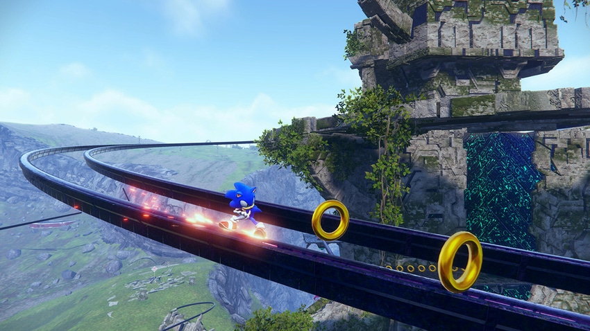 A screenshot from Sonic Frontiers